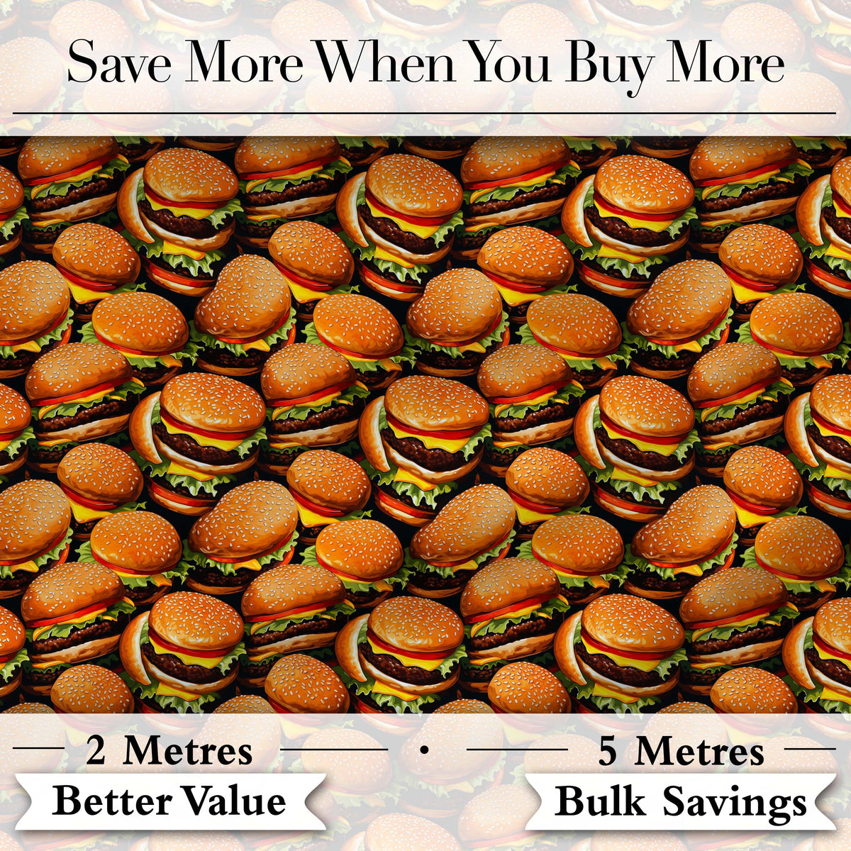 Cartoon Cheeseburger Teal Star Background Fast Food Design Lovely  Digital Print Material by the Metre UK Sewing Quilting Textile