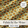 Watercolor Fresh Burger Seamless Pattern White Background Food  Digital Print Material by the Metre UK Sewing Quilting Textile