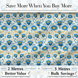 Yellow Poppy Floral Seamless Pattern Botanical Garden Design Lovely  Digital Print Material by the Metre UK Sewing Quilting Textile