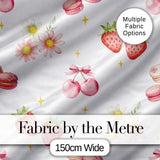 Chocolate Strawberry Cake Seamless Pattern Realistic Dessert Sweet  Digital Print Material by the Metre UK Sewing Quilting Textile