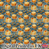 Black White Cake Seamless Pattern Minimal Dessert Food Illustration  Digital Print Material by the Metre UK Sewing Quilting Textile