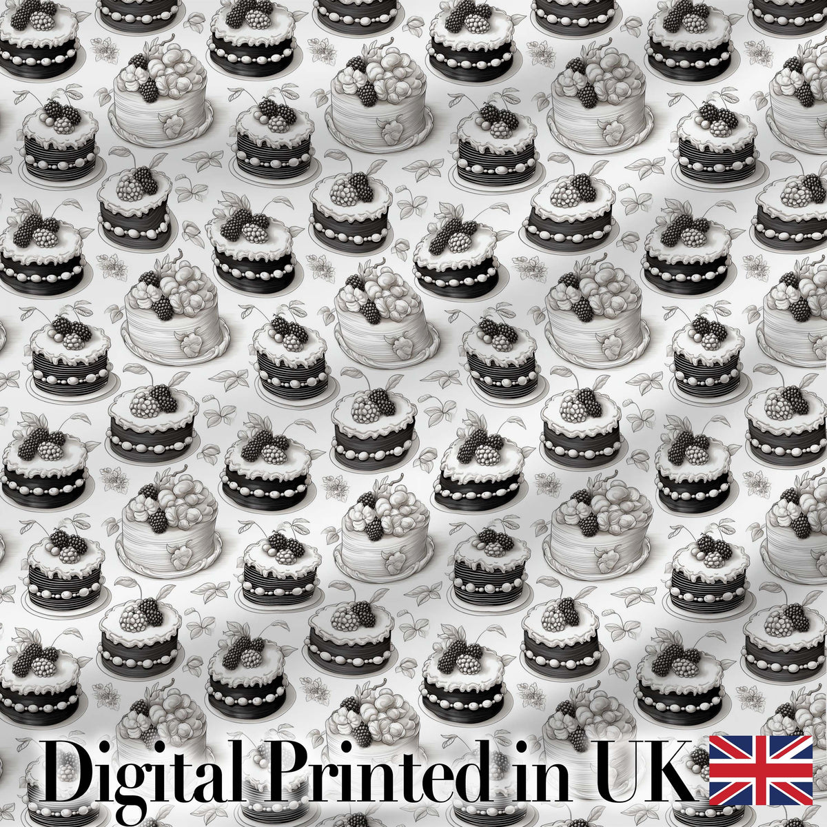 Pink Strawberry Cake Seamless Pattern Cute Dessert Sweet Food Design  Digital Print Material by the Metre UK Sewing Quilting Textile