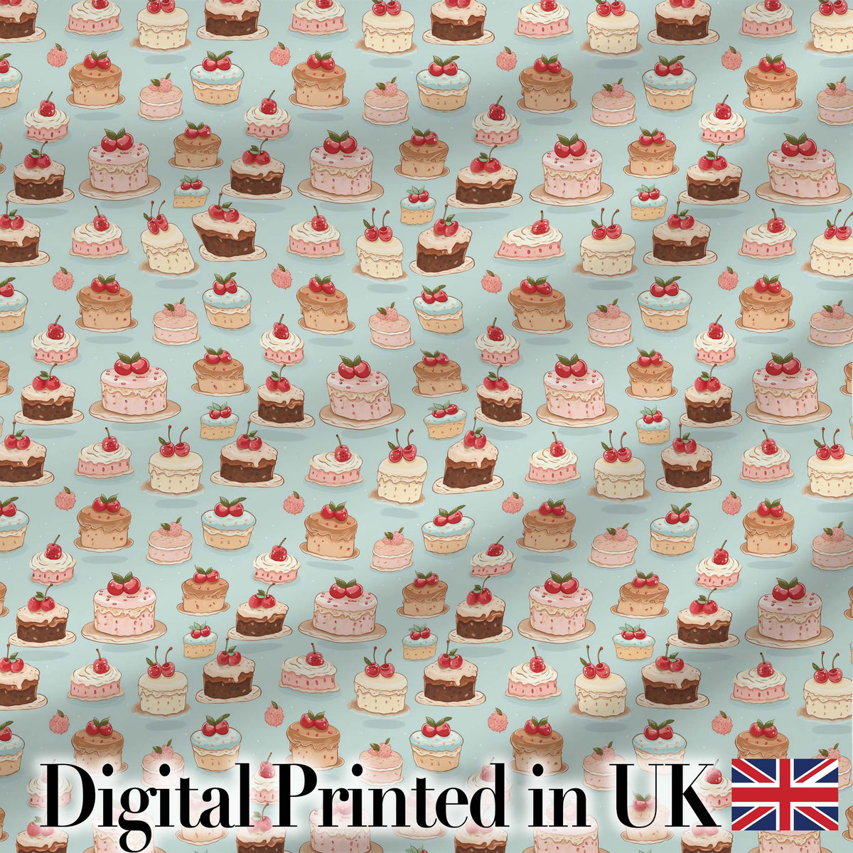 Pastel Cake Slice Seamless Pattern Cute Dessert Sweet Food Design  Digital Print Material by the Metre UK Sewing Quilting Textile