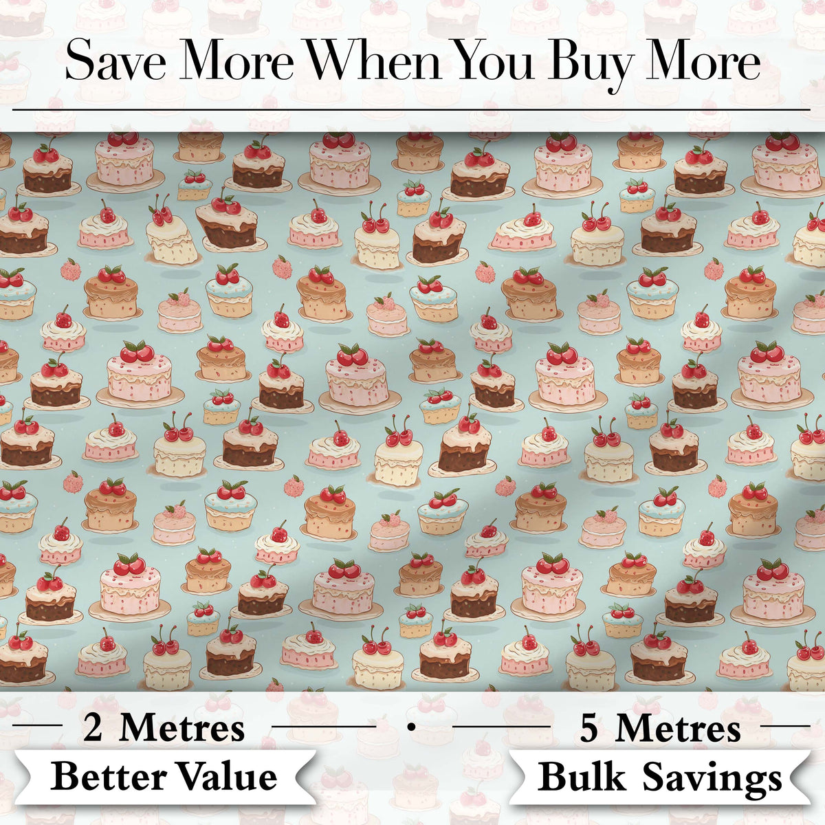 Pastel Cake Slice Seamless Pattern Cute Dessert Sweet Food Design  Digital Print Material by the Metre UK Sewing Quilting Textile