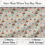 Pastel Cake Slice Seamless Pattern Cute Dessert Sweet Food Design  Digital Print Material by the Metre UK Sewing Quilting Textile