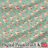 Yellow Floral Cake Seamless Pattern Botanical Dessert Food Design  Digital Print Material by the Metre UK Sewing Quilting Textile