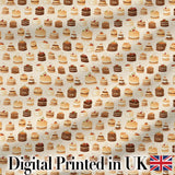 Cute Cake Tile Seamless Pattern Pastel Dessert Sweet Food Design  Digital Print Material by the Metre UK Sewing Quilting Textile