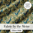 Blue Jay Bird Berry Branch Seamless Pattern Winter Botanical Nature  Digital Print Material by the Metre UK Sewing Quilting Textile