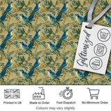 Blue Jay Bird Berry Branch Seamless Pattern Winter Botanical Nature  Digital Print Material by the Metre UK Sewing Quilting Textile