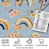 Wolf Head Floral Dark Forest Artistic Seamless Pattern Lovely  Digital Print Material by the Metre UK Sewing Quilting Textile