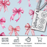 Watercolor Pink Ribbon Bows Soft Blush Background Seamless Pattern  Digital Print Material by the Metre UK Sewing Quilting Textile