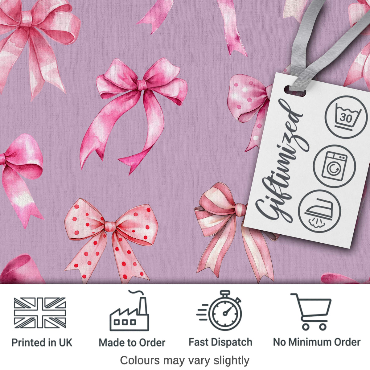 Watercolor Pink Ribbon Bow Seamless Pattern on Teal Background  Digital Print Material by the Metre UK Sewing Quilting Textile