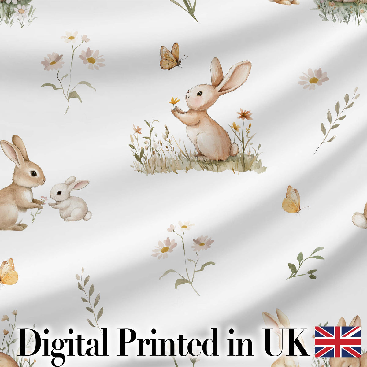 Pink Purple Butterfly Floral Peach Background Seamless Pattern  Digital Print Material by the Metre UK Sewing Quilting Textile