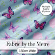 Pink Purple Butterfly Floral Lavender Background Seamless Pattern  Digital Print Material by the Metre UK Sewing Quilting Textile