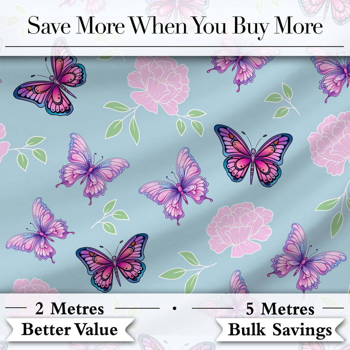 Pink Purple Butterfly Floral Lavender Background Seamless Pattern  Digital Print Material by the Metre UK Sewing Quilting Textile
