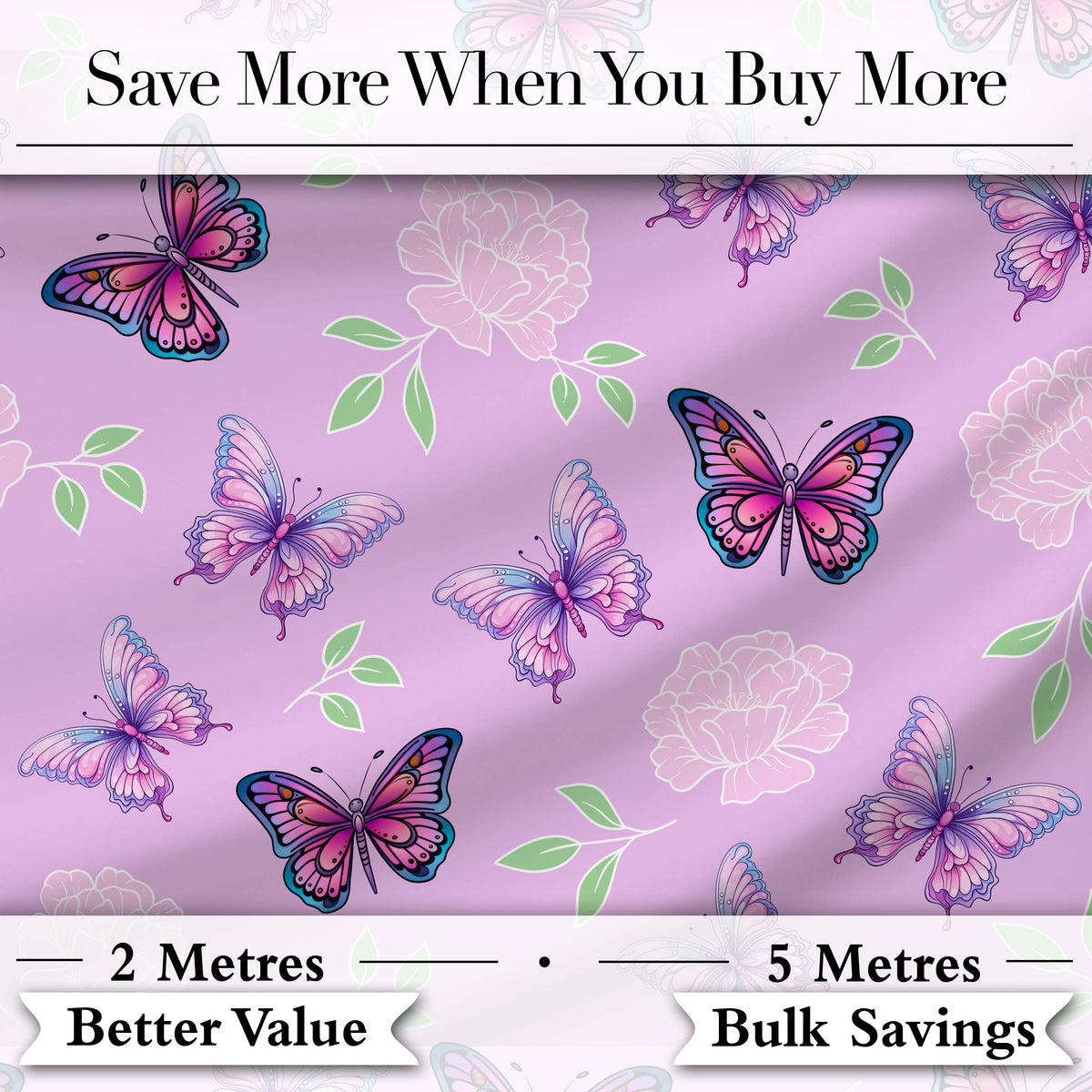 Pink Purple Butterfly Floral Yellow Background Seamless Pattern  Digital Print Material by the Metre UK Sewing Quilting Textile