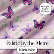 Vintage Butterfly Mushroom Botanical Nature Seamless Pattern Lovely  Digital Print Material by the Metre UK Sewing Quilting Textile