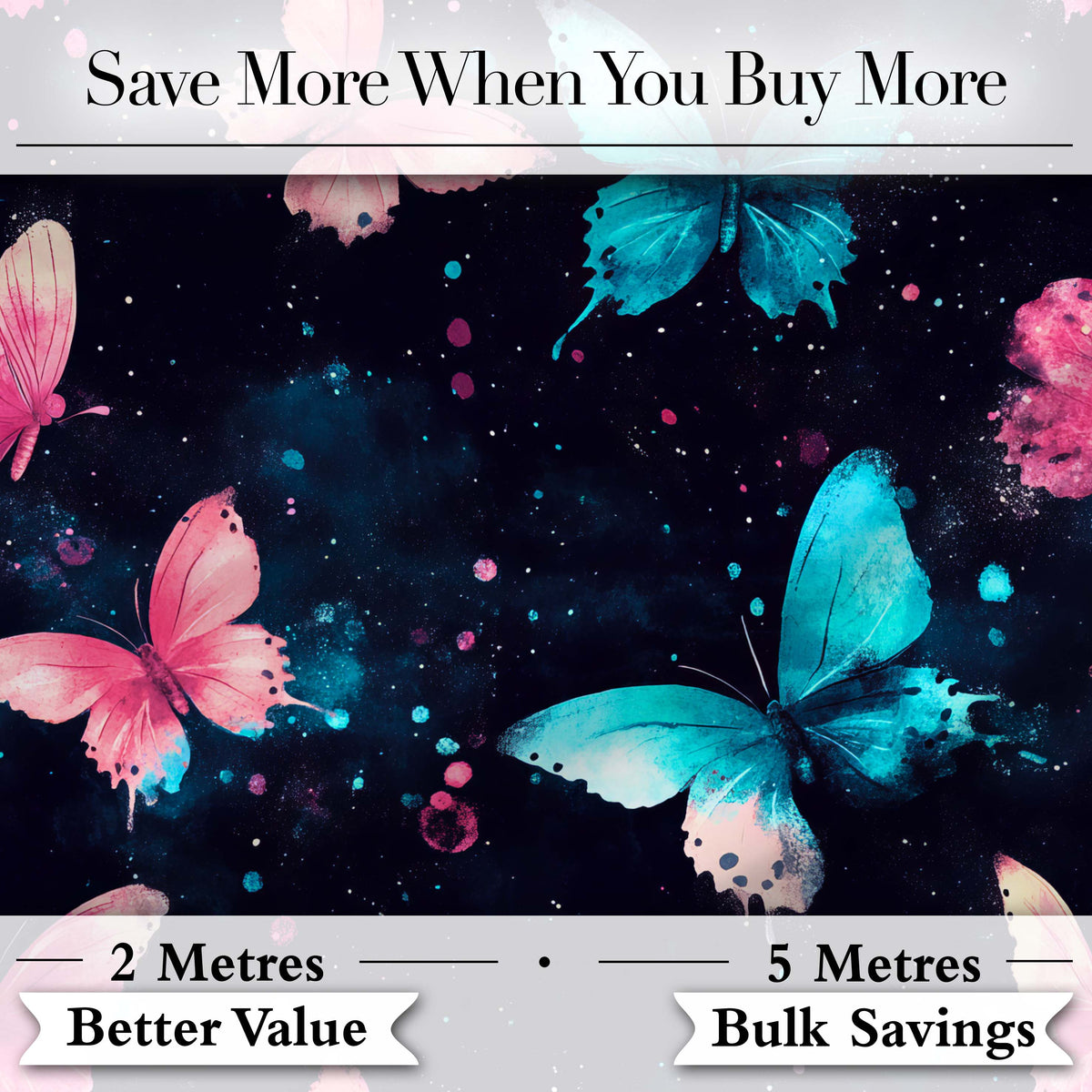 Pastel Watercolor Butterflies Cream Background Seamless Pattern  Digital Print Material by the Metre UK Sewing Quilting Textile