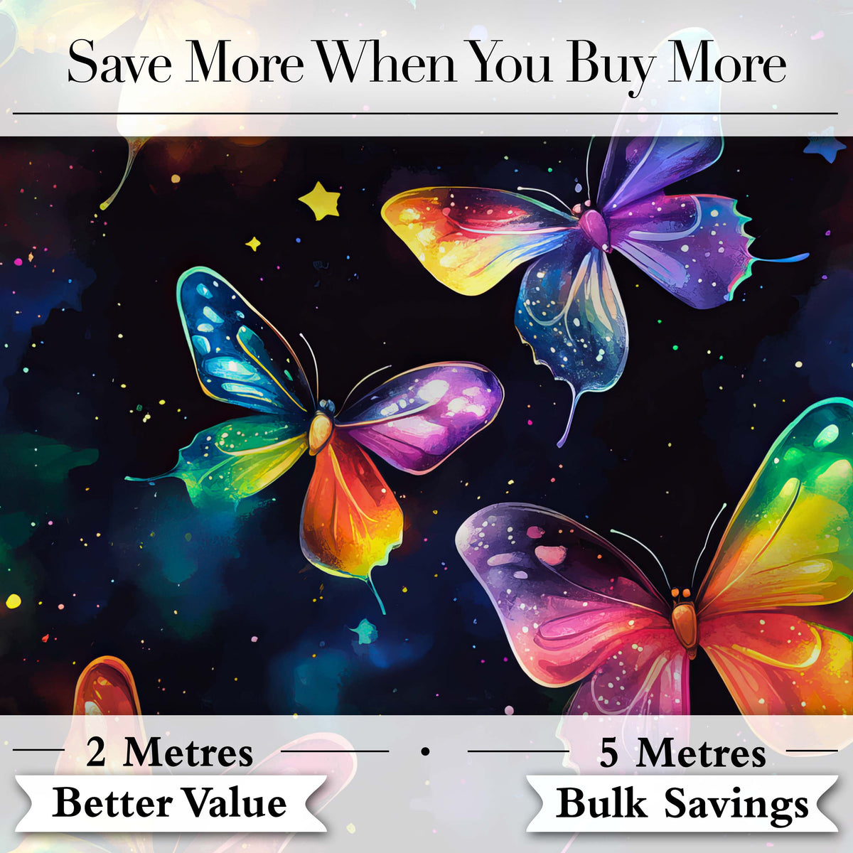 Pastel Watercolor Butterflies Soft Grey Background Seamless Pattern  Digital Print Material by the Metre UK Sewing Quilting Textile