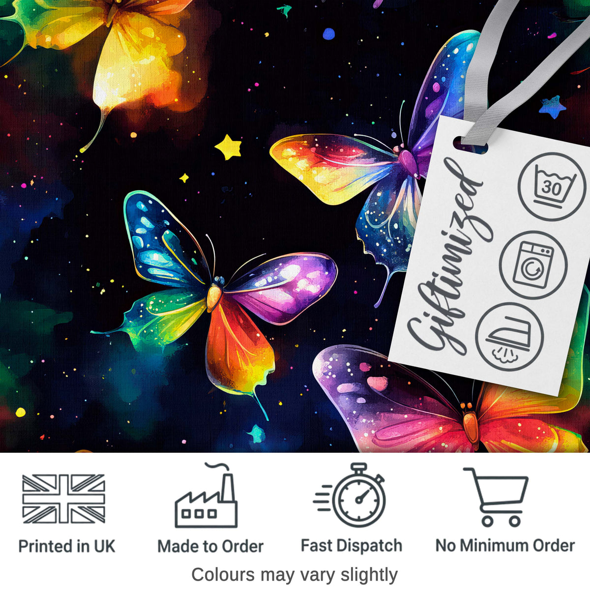 Pastel Watercolor Butterflies Soft Grey Background Seamless Pattern  Digital Print Material by the Metre UK Sewing Quilting Textile