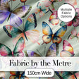 Watercolor Butterfly Leaf Botanical Seamless Pattern Lovely  Digital Print Material by the Metre UK Sewing Quilting Textile