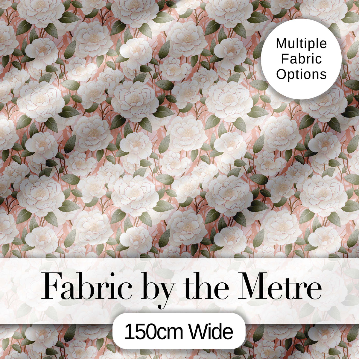 Blush Pink Peony Floral Seamless Pattern Perfect Gift for Her Lovely  Digital Print Material by the Metre UK Sewing Quilting Textile