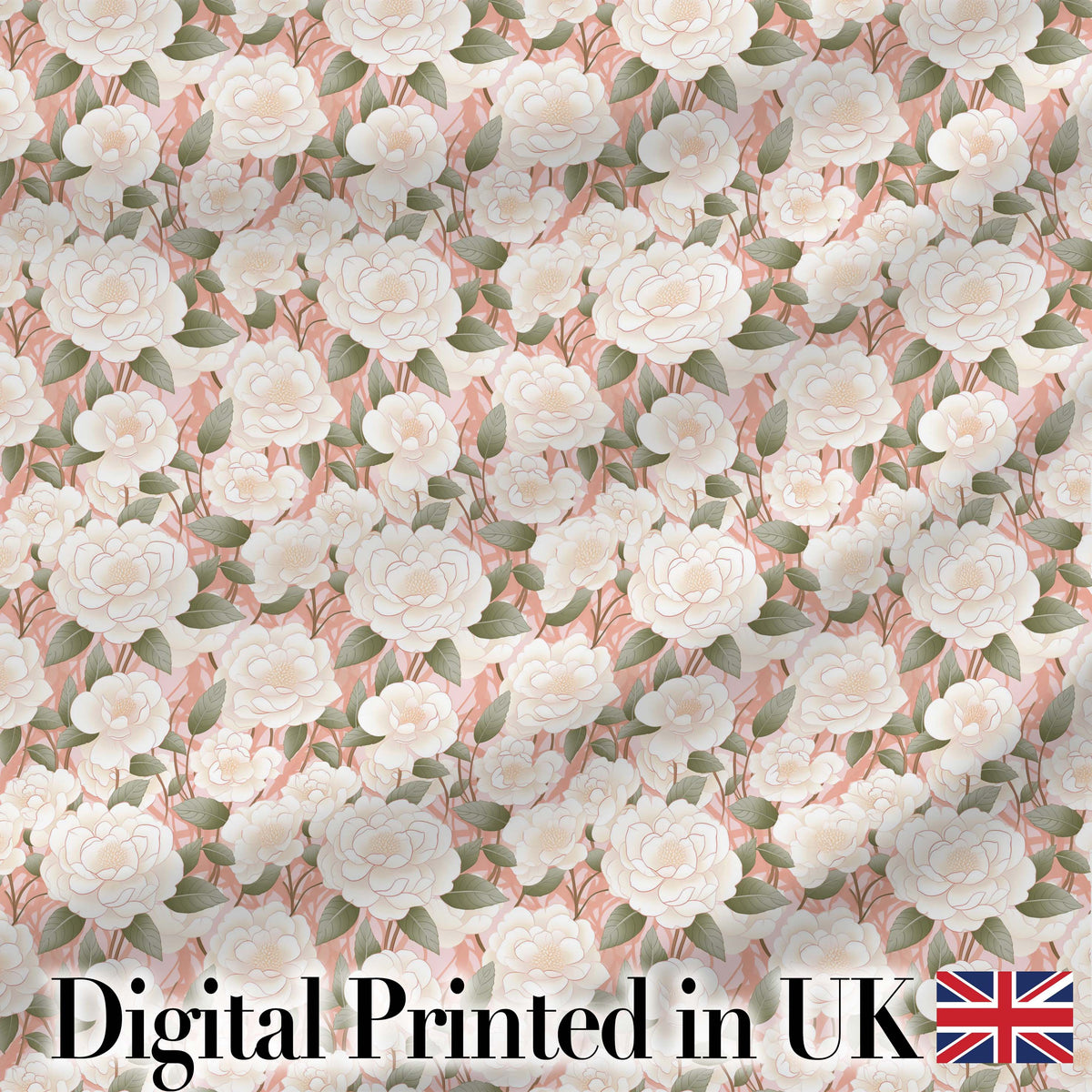 Blush Pink Peony Floral Seamless Pattern Perfect Gift for Her Lovely  Digital Print Material by the Metre UK Sewing Quilting Textile