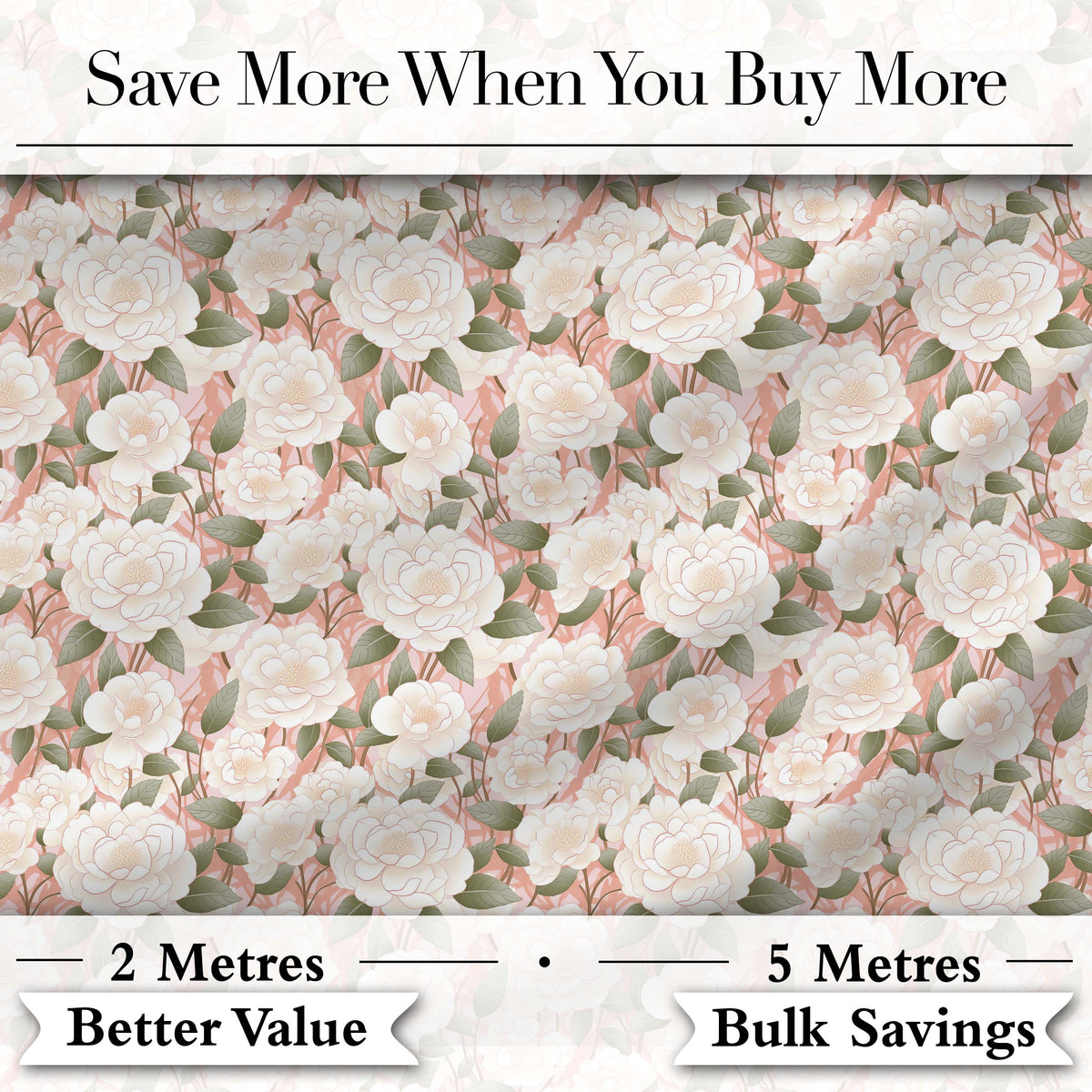 Blush Pink Peony Floral Seamless Pattern Perfect Gift for Her Lovely  Digital Print Material by the Metre UK Sewing Quilting Textile