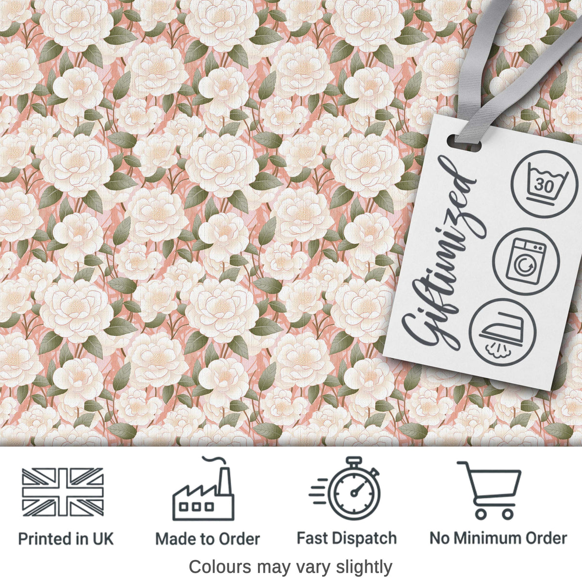 Blush Pink Peony Floral Seamless Pattern Perfect Gift for Her Lovely  Digital Print Material by the Metre UK Sewing Quilting Textile