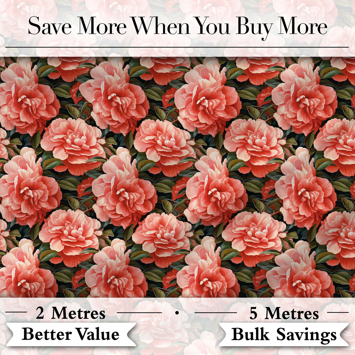Pastel Pink Peony Floral Light Blue Background Seamless Pattern  Digital Print Material by the Metre UK Sewing Quilting Textile