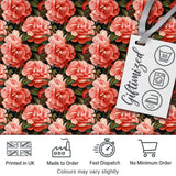 Pastel Pink Peony Floral Light Blue Background Seamless Pattern  Digital Print Material by the Metre UK Sewing Quilting Textile