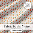 Vintage Botanical Carrot Illustration Garden Seamless Pattern Light  Digital Print Material by the Metre UK Sewing Quilting Textile