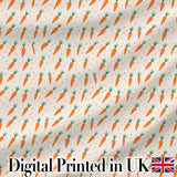 Vintage Botanical Carrot Illustration Garden Seamless Pattern Light  Digital Print Material by the Metre UK Sewing Quilting Textile