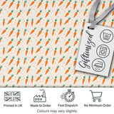 Vintage Botanical Carrot Illustration Garden Seamless Pattern Light  Digital Print Material by the Metre UK Sewing Quilting Textile