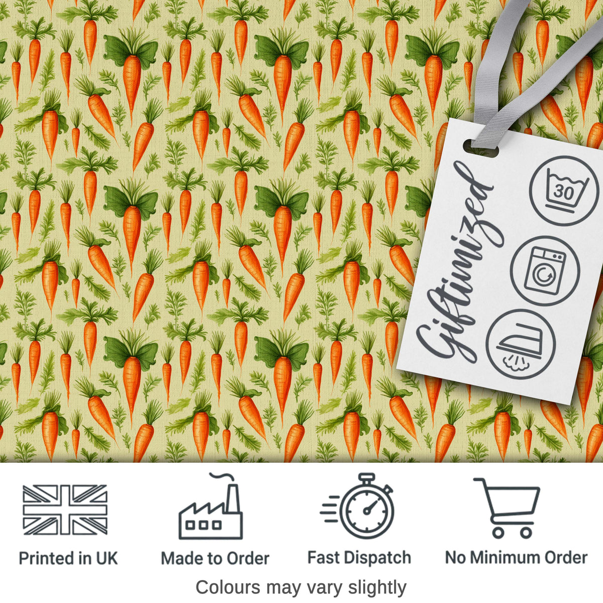Night Sky Carrot Tossed Pattern Dark Background Playful Seamless  Digital Print Material by the Metre UK Sewing Quilting Textile