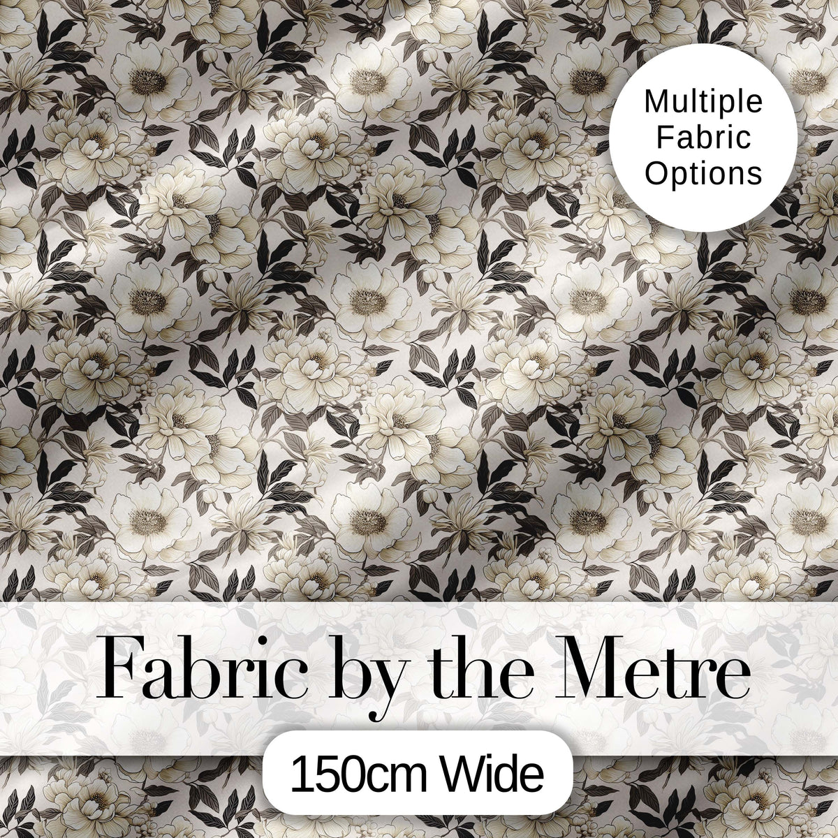 Vintage Chrysanthemum Floral Seamless Pattern Beige and Gold Lovely  Digital Print Material by the Metre UK Sewing Quilting Textile
