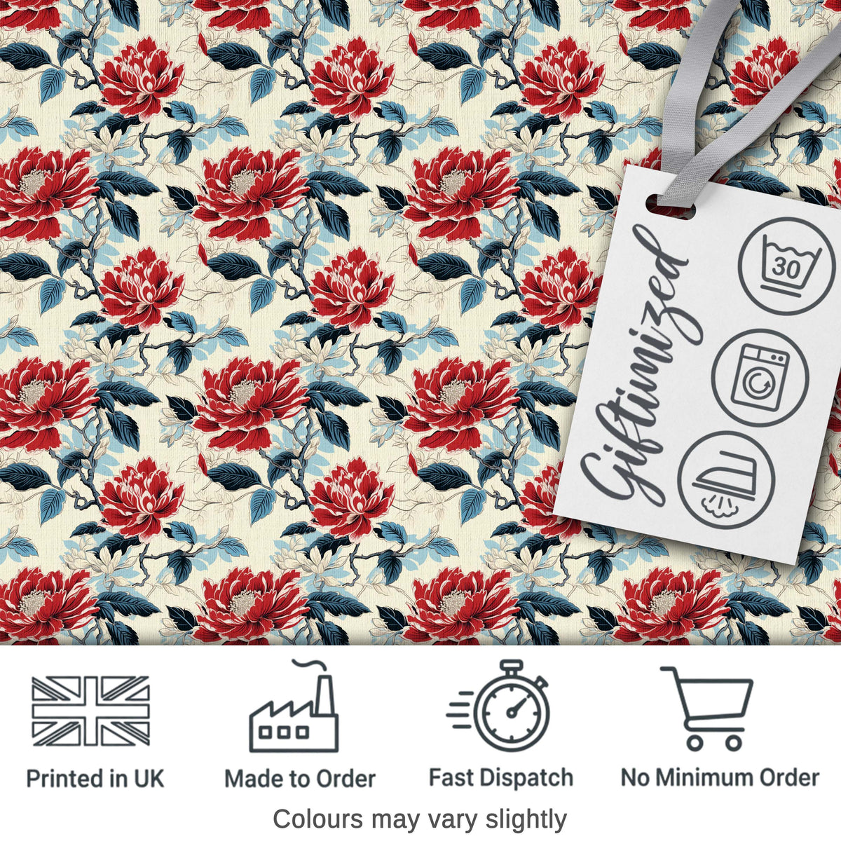 Antique Style Cream Floral Botanical Seamless Pattern Neutral Lovely  Digital Print Material by the Metre UK Sewing Quilting Textile