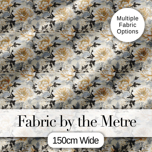 Vintage Pink Peony Floral Branch Seamless Pattern Cute Unique Gift  Digital Print Material by the Metre UK Sewing Quilting Textile