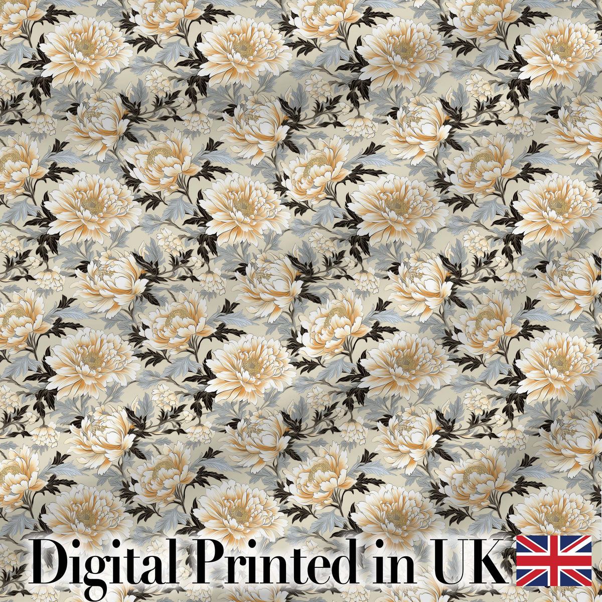 Vintage Pink Peony Floral Branch Seamless Pattern Cute Unique Gift  Digital Print Material by the Metre UK Sewing Quilting Textile