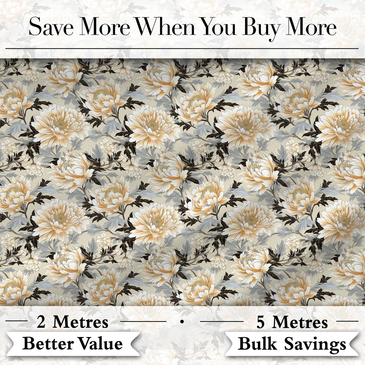 Vintage Pink Peony Floral Branch Seamless Pattern Cute Unique Gift  Digital Print Material by the Metre UK Sewing Quilting Textile