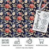 Classic Blue White Toile Floral Seamless Pattern Cute Unique Gift  Digital Print Material by the Metre UK Sewing Quilting Textile