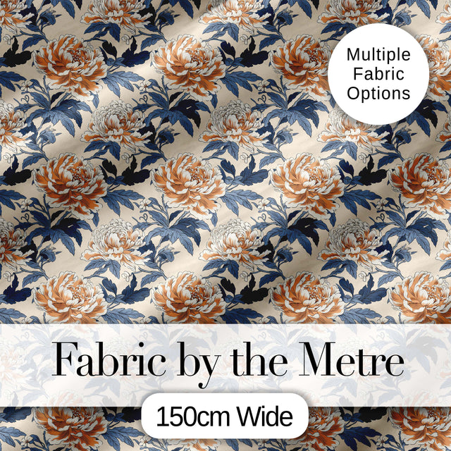 Red Blossom Oriental Floral Branch Seamless Pattern Cute Unique Gift  Digital Print Material by the Metre UK Sewing Quilting Textile