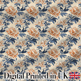 Red Blossom Oriental Floral Branch Seamless Pattern Cute Unique Gift  Digital Print Material by the Metre UK Sewing Quilting Textile