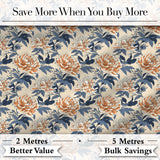 Red Blossom Oriental Floral Branch Seamless Pattern Cute Unique Gift  Digital Print Material by the Metre UK Sewing Quilting Textile