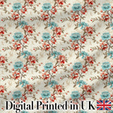 Cute Christmas Santa Tree Gift Cartoon Seamless Pattern Lovely  Digital Print Material by the Metre UK Sewing Quilting Textile
