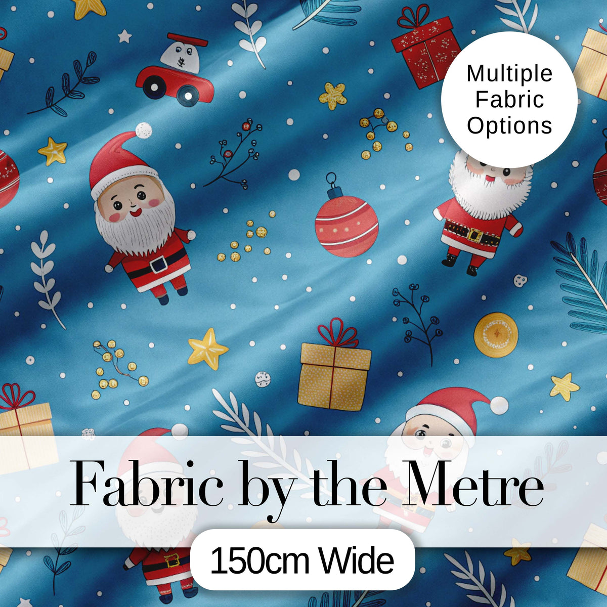 Christmas Reindeer Pine Tree Scandinavian Festive Seamless Pattern  Digital Print Material by the Metre UK Sewing Quilting Textile