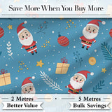 Christmas Reindeer Pine Tree Scandinavian Festive Seamless Pattern  Digital Print Material by the Metre UK Sewing Quilting Textile