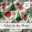 Red Reindeer Christmas Ornaments Festive Seamless Pattern Lovely  Digital Print Material by the Metre UK Sewing Quilting Textile