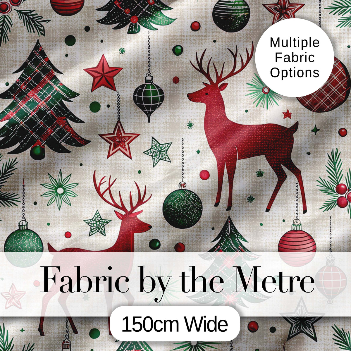 Pastel Christmas Trees Scandinavian Neutral Seamless Pattern Lovely  Digital Print Material by the Metre UK Sewing Quilting Textile