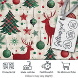 Pastel Christmas Trees Scandinavian Neutral Seamless Pattern Lovely  Digital Print Material by the Metre UK Sewing Quilting Textile